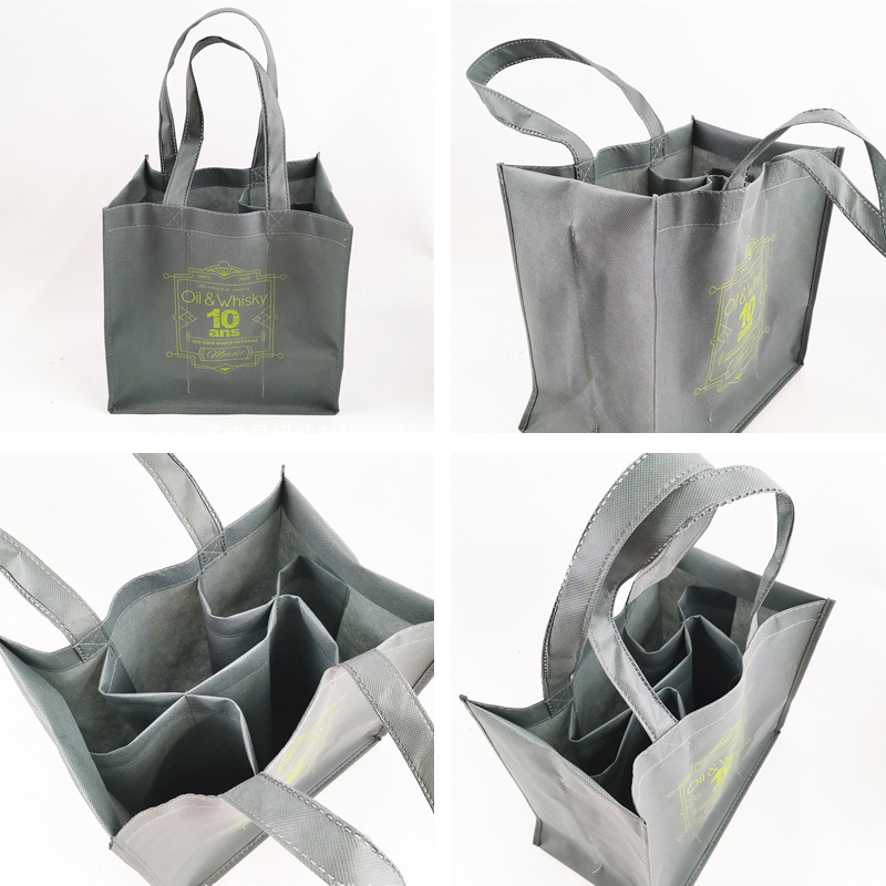 Custom Non Woven Fabric Red Wine Gift Bag