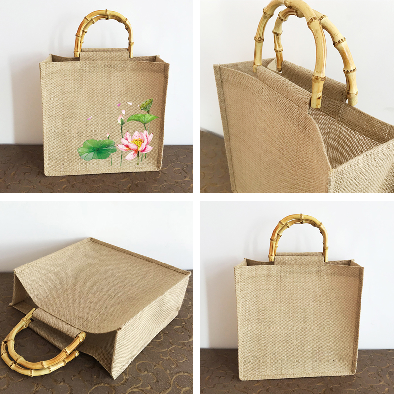 manufacture Jute and linen fabric shopping bag.jpg